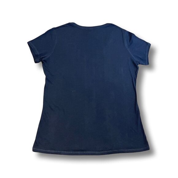 Women's Navy NFL Football Seattle Seahawks V-Neck T-Shirt NWT - Picture 2 of 5